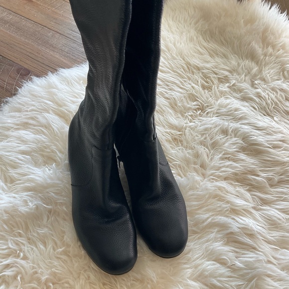 Via Spiga over the knee boots leather black boot - Picture 11 of 13